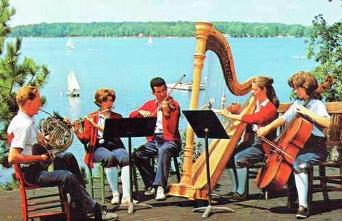 Interlochen Center for the Arts - Old Postcard View (newer photo)